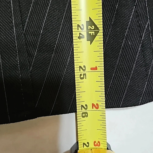 Style&co womens jacket 18W pinstripe black utility Double Breast Business Office - Picture 11 of 14